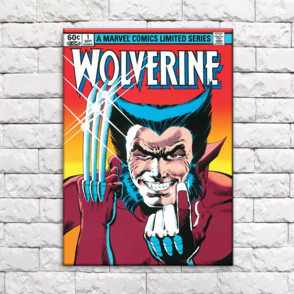 Arte digital para quadro Wolverine - Imagem 1