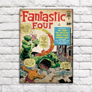 Arte digital para quadros the fantastic four