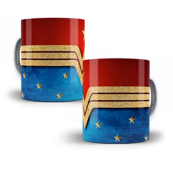 Arte digital para caneca mulher maravilha - Imagem 3