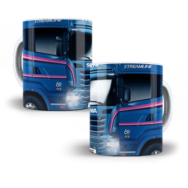 Arte digital para caneca Scania - Imagem 1