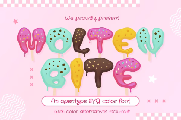 Fonte Molten Bite Font Premiun para photoshop ou coredraw - Imagem 1