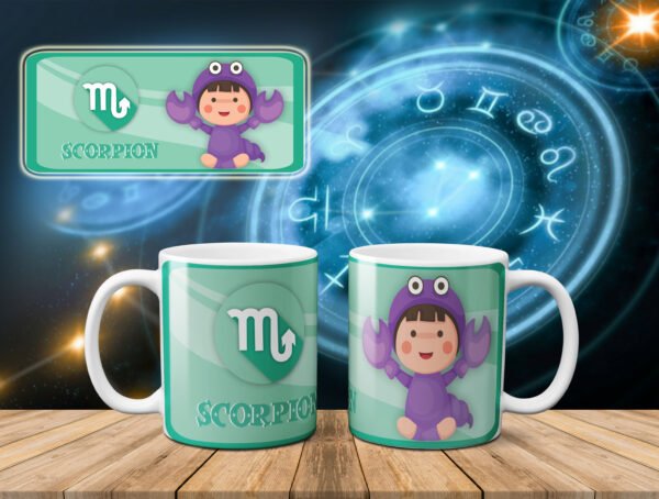 Arte digital para caneca Baby Signos - kit - Imagem 6