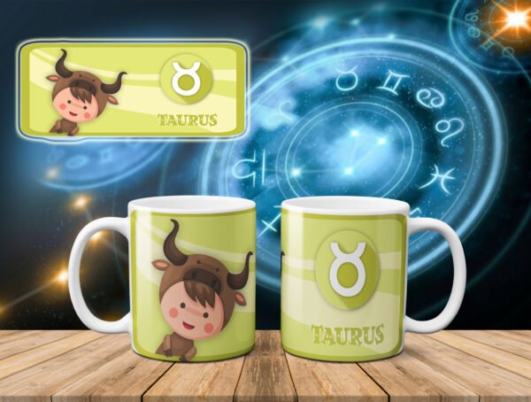 Arte digital para caneca Baby Signos - kit - Imagem 7
