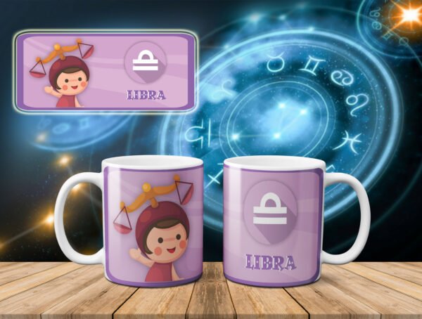Arte digital para caneca Baby Signos - kit - Imagem 3