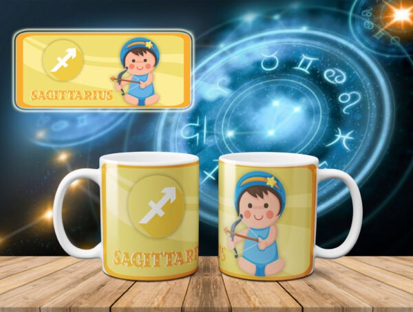 Arte digital para caneca Baby Signos - kit - Imagem 5