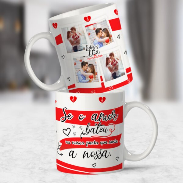 Arte digital para caneca Dia dos namorados musicas romanticas pack - Imagem 8