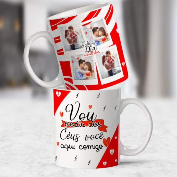 Arte digital para caneca Dia dos namorados musicas romanticas pack - Imagem 5