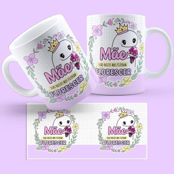 Arte digital para caneca dia das mães flork - kit artes - Imagem 5