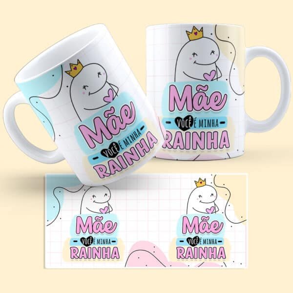 Arte digital para caneca dia das mães flork - kit artes - Imagem 2