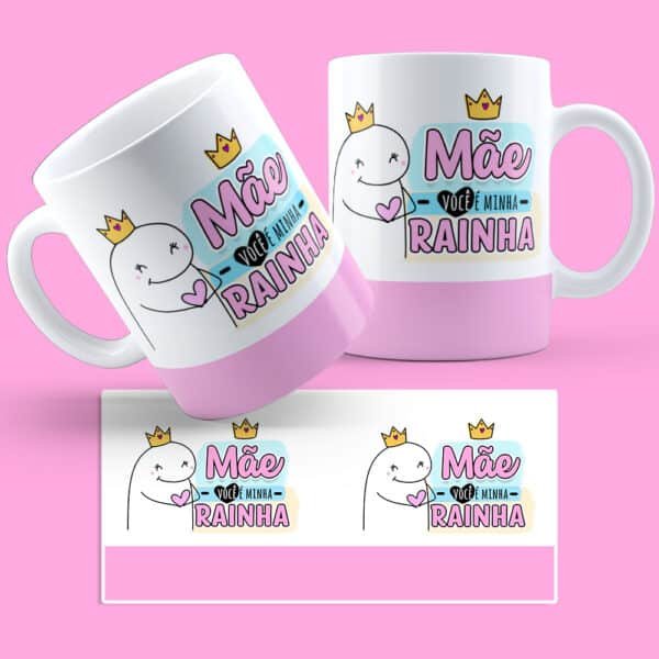 Arte digital para caneca dia das mães flork - kit artes - Imagem 1