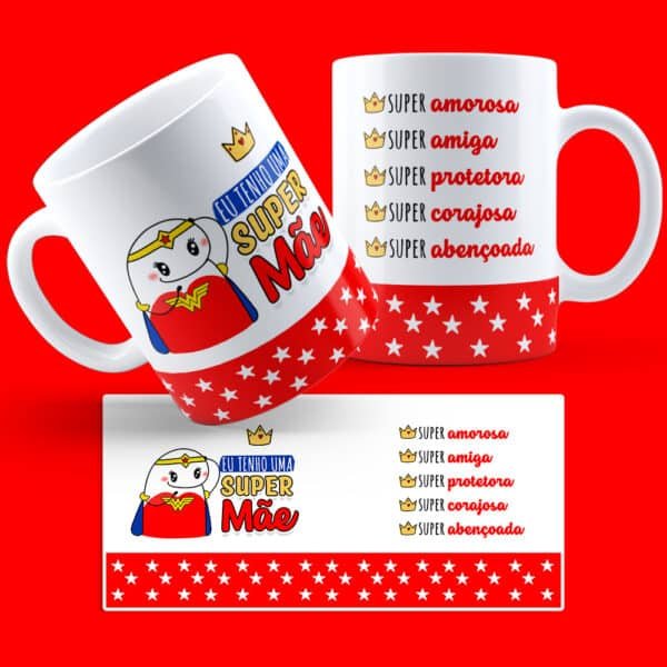 Arte digital para caneca dia das mães flork - kit artes - Imagem 6