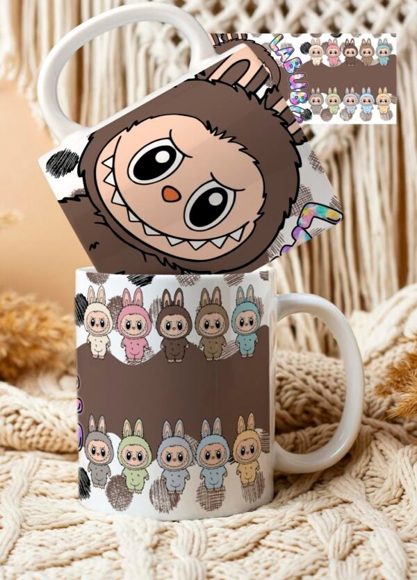 arte digital para caneca lububu - kit 9 artes - Imagem 1