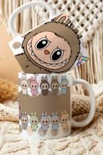 arte digital para caneca lububu - kit 9 artes - Imagem 8