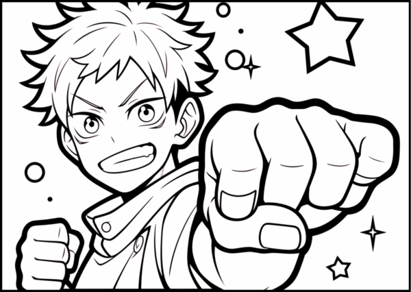 Arte Digital para Livro de Pintura – Jujutsu Kaisen (Arquivo Digital para Imprimir) - Imagem 9