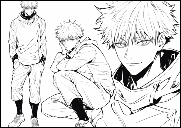 Arte Digital para Livro de Pintura – Jujutsu Kaisen (Arquivo Digital para Imprimir) - Imagem 5