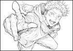 Arte Digital para Livro de Pintura – Jujutsu Kaisen (Arquivo Digital para Imprimir) - Imagem 6
