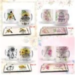 Arte digital para caneca kit alfabeto floral - kit com 50GB - Imagem 14