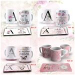 Arte digital para caneca kit alfabeto floral - kit com 50GB - Imagem 7