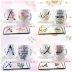 Arte digital para caneca kit alfabeto floral - kit com 50GB - Imagem 8