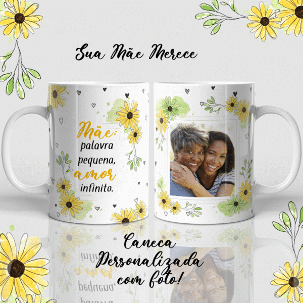 Arte digital para caneca dia das mães  kit com 6 artes - Imagem 5