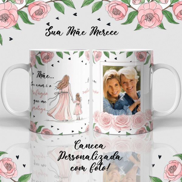 Arte digital para caneca dia das mães  kit com 6 artes - Imagem 4