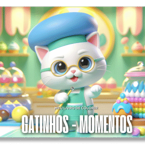 Arte digital para livro bobbie goods - Gatinhos Momentos
