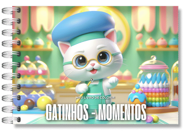 Arte digital para livro bobbie goods - Gatinhos Momentos - Imagem 1