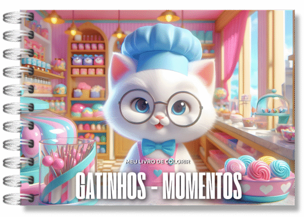 Arte digital para livro bobbie goods - Gatinhos Momentos - Imagem 2