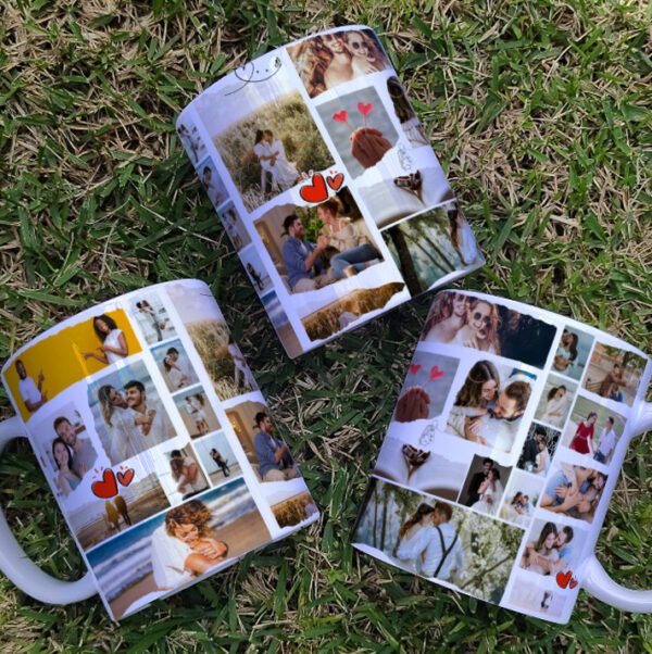 Arte digital para caneca Dia dos namorados papel rasgado - Imagem 3
