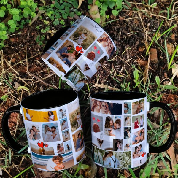 Arte digital para caneca Dia dos namorados papel rasgado - Imagem 5