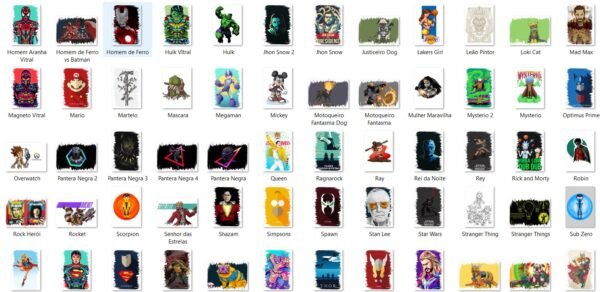 Arte digital para caneca e quadros pack Nerd 500 artes - Imagem 4