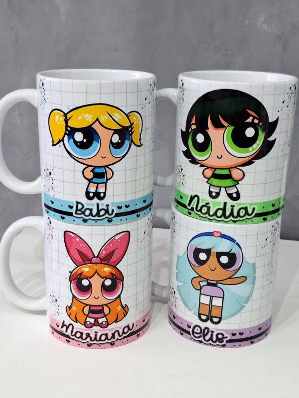 arte caneca digital juntos somos mais forte meninas super poderosas - Imagem 2