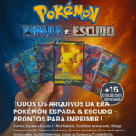 Todos os Arquivos Digitais da Era Pokémon Espada & Escudo — 15 Coleções Oficiais para Download e Impressão!