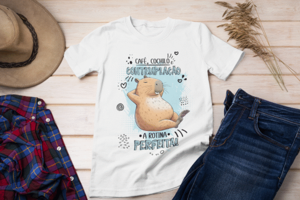 Estampa para camisetas capivara debochada - Imagem 4