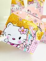Arte digital para caixinhas personalizadas para lembrancinhas de festa hello kity - Imagem 2