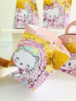 Arte digital para caixinhas personalizadas para lembrancinhas de festa hello kity - Imagem 5