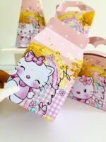 Arte digital para caixinhas personalizadas para lembrancinhas de festa hello kity - Imagem 3
