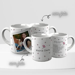 Arte digital para caneca amizade