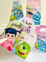Arte digital para caixinhas personalizadas para lembrancinhas de festa Monstros SA - Imagem 3